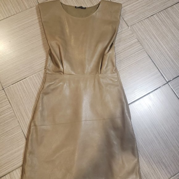 Zara Real Leather Mini Dress - Picture 5 of 8